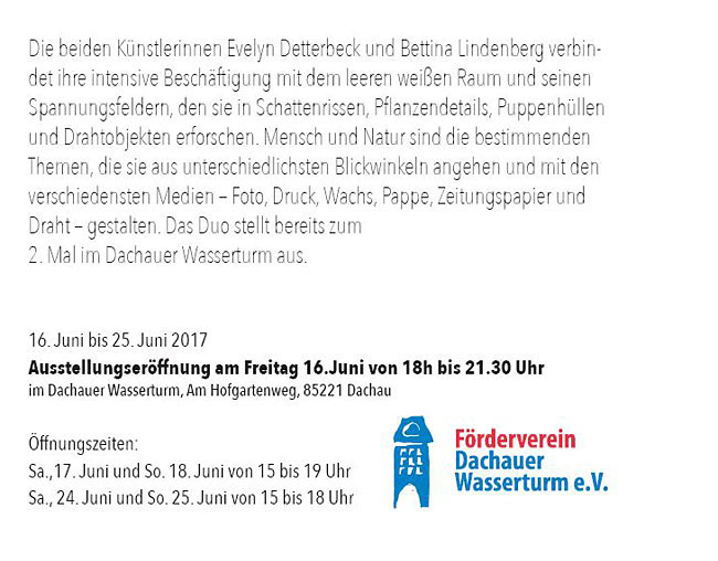 Ausstellung Zwischenräume Evelyn Detterbeck